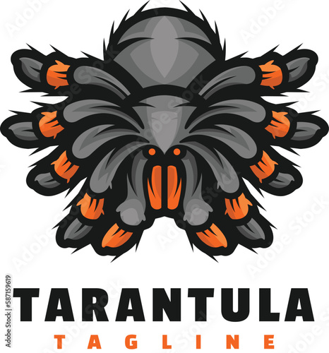 tarantula spider mascot logo