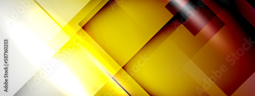 Light and shadow squares and lines abstract background