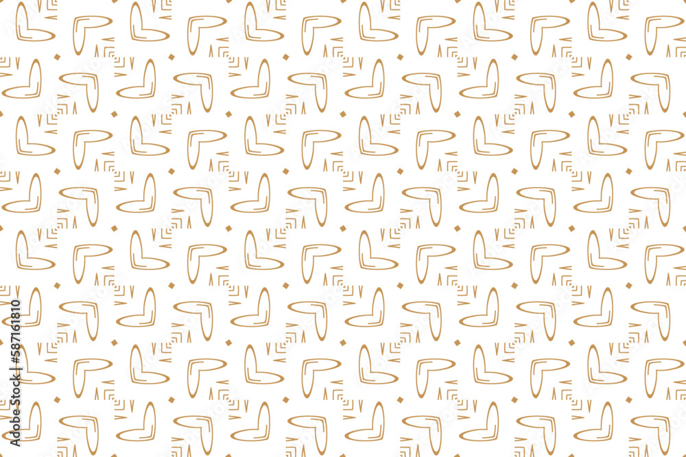 Seamless pattern with line and square for texture in gold color.