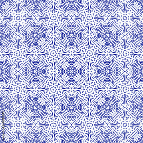 Seamless pattern with blue indigo color.