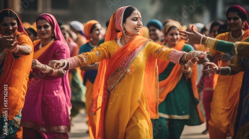 Bhangra Beats and Sweet Treats: Happy Vaisakhi Celebration in India, GENERATIVE AI
