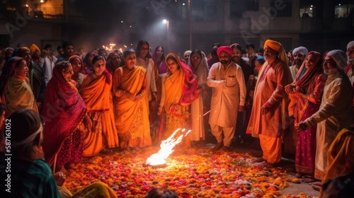 Sikh Community Spirit: Happy Vaisakhi Festivities in India, GENERATIVE AI