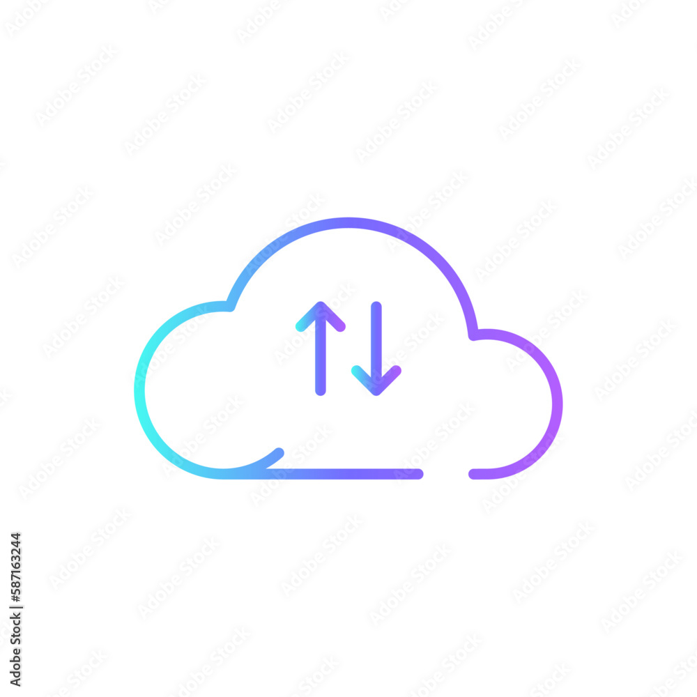 Sharing Business icon with blue duotone style. share, social, media, network, button, element, connection. Vector illustration Sharing Business icon with blue duotone style. share, social, media, network, button, element, connection. Vector illustration