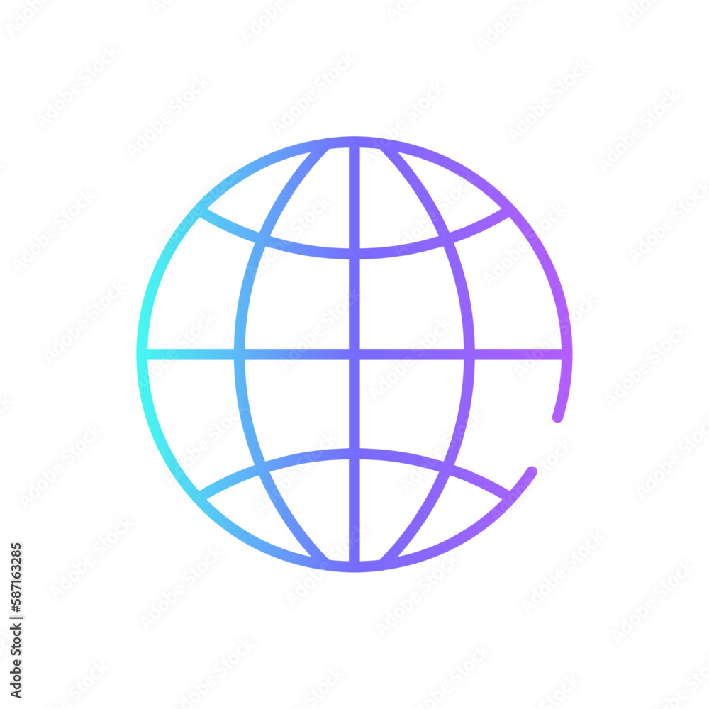 Networking Business icon with blue duotone style. connection, social, internet, media, global, technology, globe. Vector illustration