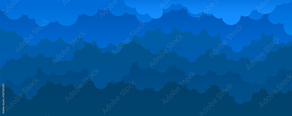 Sky and Clouds Background. Stylish design with a flat poster, flyers, postcards, web banners. Cartoon simple design style. Isolated Object. Wide size. Vector illustration. Sky and Clouds Background. Stylish design with a flat poster, flyers, postcards, web banners. Cartoon simple design style. Isolated Object. Wide size. Vector illustration.
