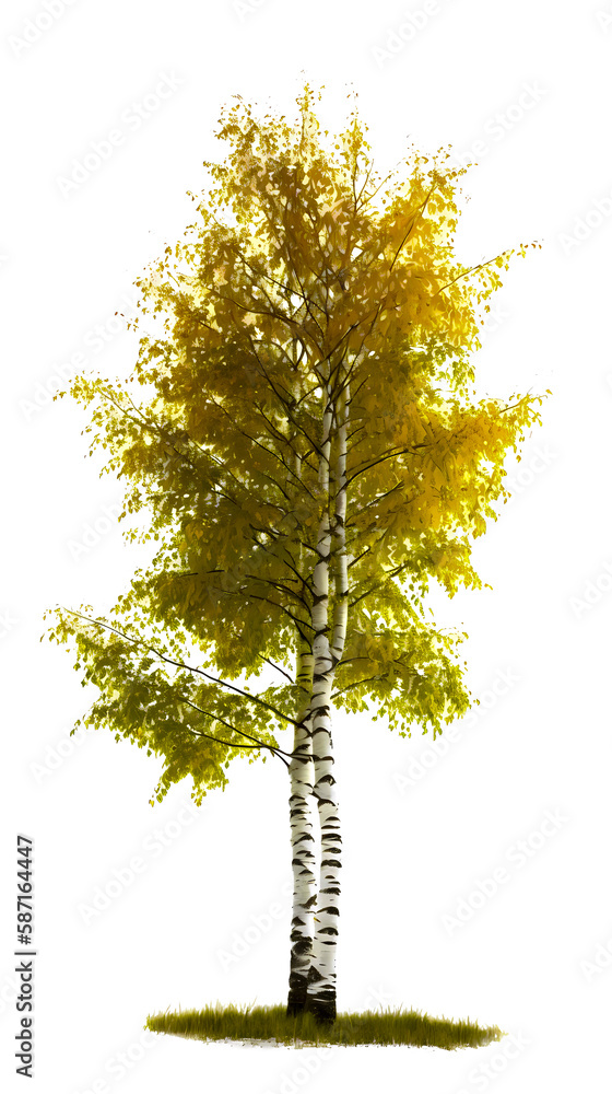 Fototapeta premium Birch tree PNG