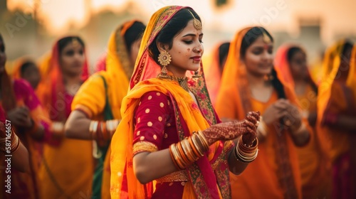 Explore the rituals and ceremonies of Vaisakhi Holiday festival in India, GENERATIVE AI