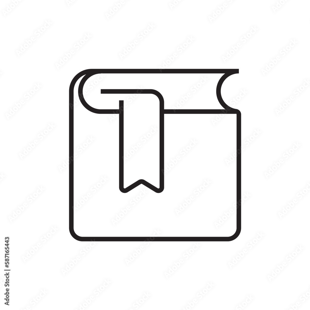 Bookmark Business icon with black outline style. interface, media, element, star, internet, book, document. Vector illustration Bookmark Business icon with black outline style. interface, media, element, star, internet, book, document. Vector illustration