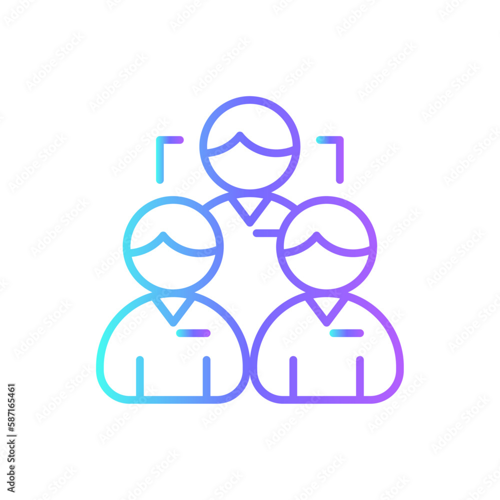 Team Business icon with blue duotone style. teamwork, people, partnership, group, person, meeting, communication. Vector illustration Team Business icon with blue duotone style. teamwork, people, partnership, group, person, meeting, communication. Vector illustration