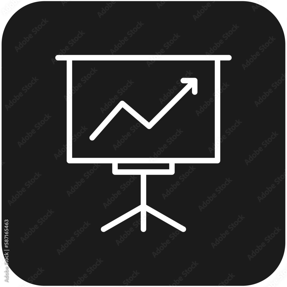 Data increase Business icon with black filled line style. growth, arrow, chart, graph, profit, finance, progress. Vector illustration Data increase Business icon with black filled line style. growth, arrow, chart, graph, profit, finance, progress. Vector illustration