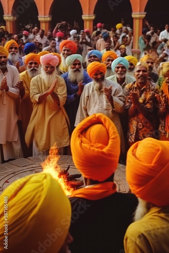 The Heartwarming Smiles of Vaisakhi: Celebrating India's Rich Culture, Dhol Drums and Dancing Feet, GENERATIVE AI