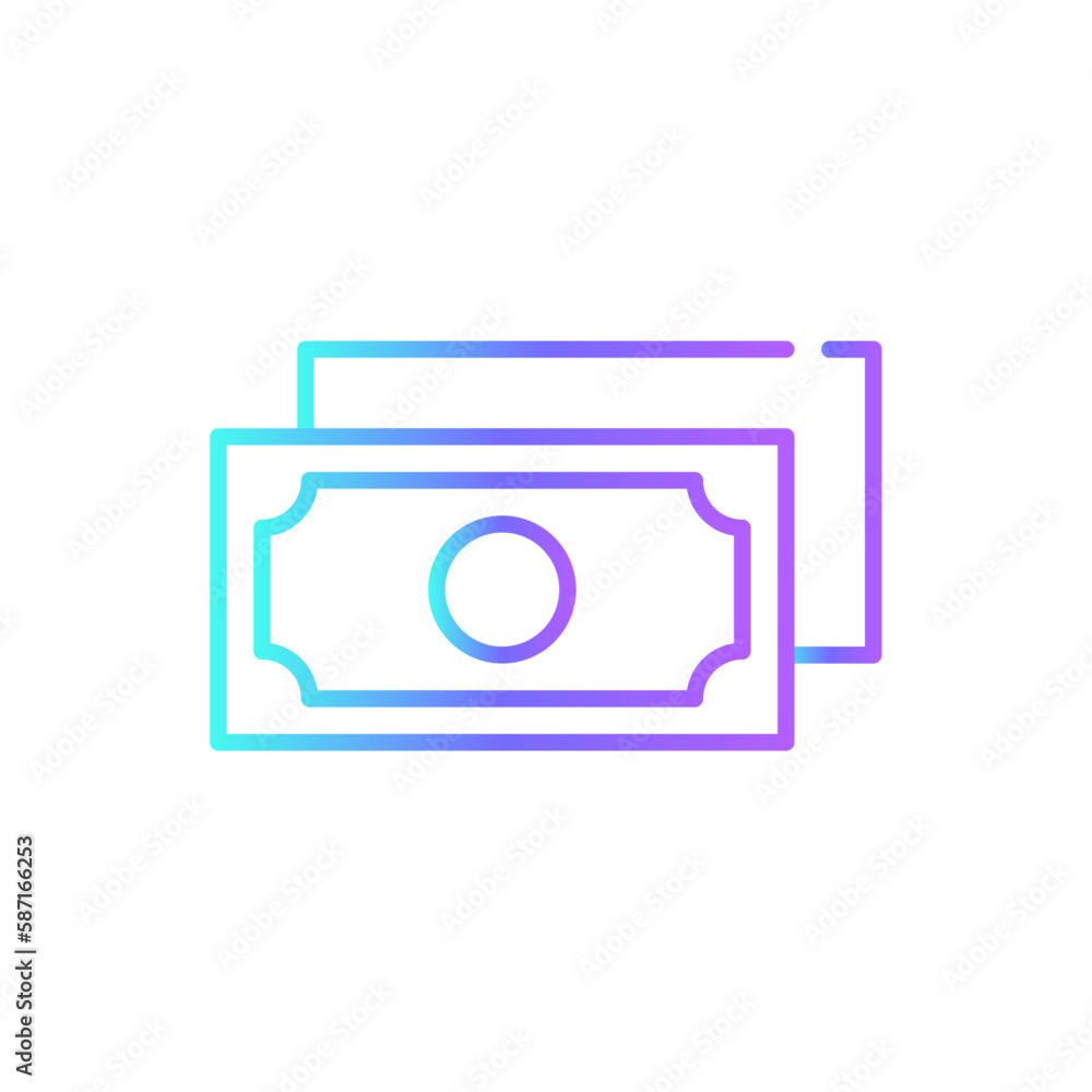 Money Business icon with blue duotone style. cash, payment, finance, dollar, coin, investment, pay. Vector illustration Money Business icon with blue duotone style. cash, payment, finance, dollar, coin, investment, pay. Vector illustration