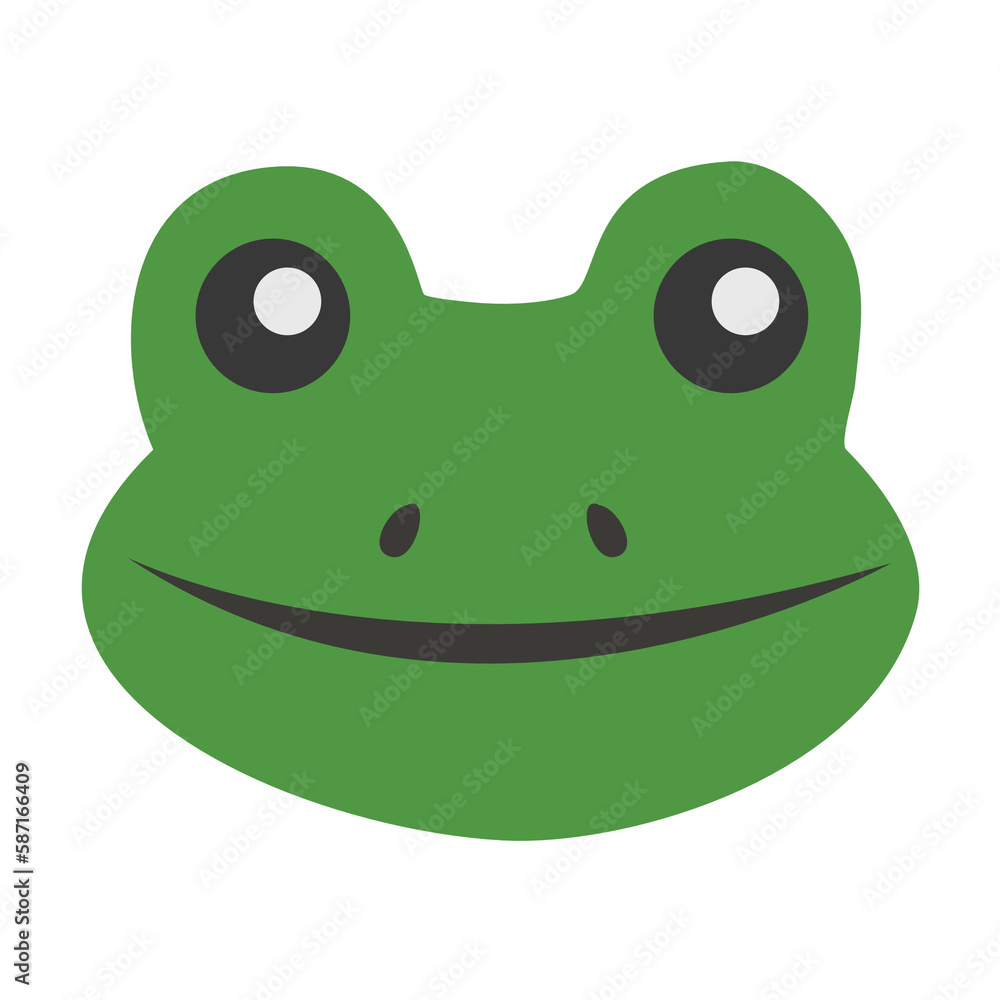 Fototapeta premium Frog cute cartoon animal