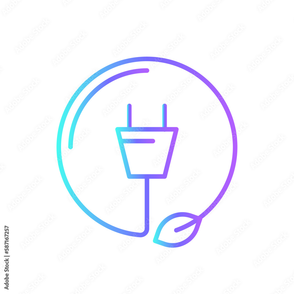 Eco friendly icon with blue duotone style. ecology. Vector illustration Eco friendly icon with blue duotone style. ecology. Vector illustration