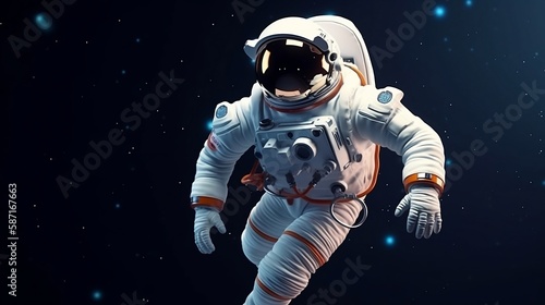 Space-Ready: 3D Render of an Astronaut Suit