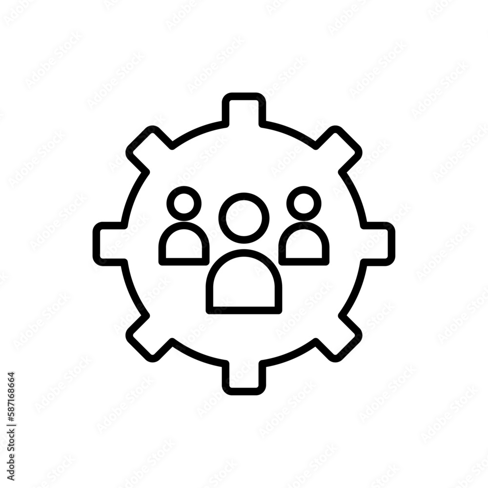 Teamwork teamwork and Management icon with black outline style. teamwork, business, management, work, job, hiring, career. Vector Illustration Teamwork teamwork and Management icon with black outline style. teamwork, business, management, work, job, hiring, career. Vector Illustration