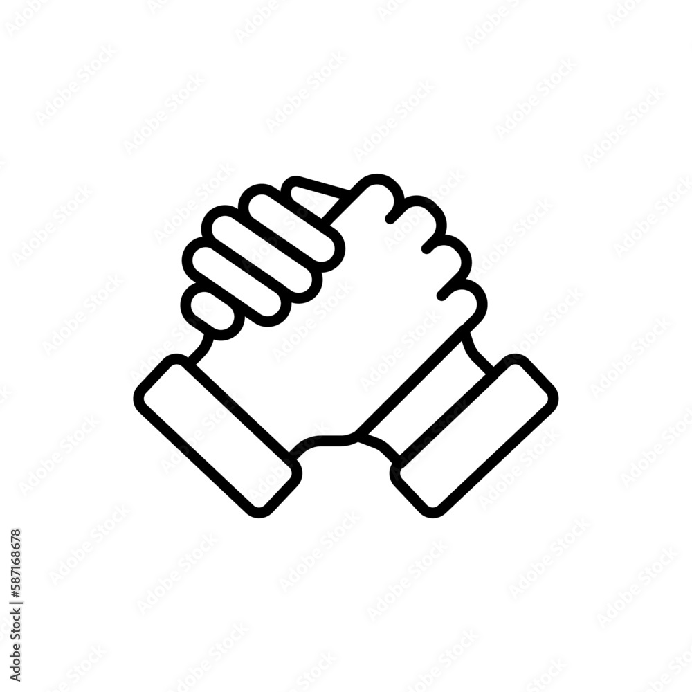 Support teamwork and Management icon with black outline style. teamwork, business, management, work, job, hiring, career. Vector Illustration Support teamwork and Management icon with black outline style. teamwork, business, management, work, job, hiring, career. Vector Illustration