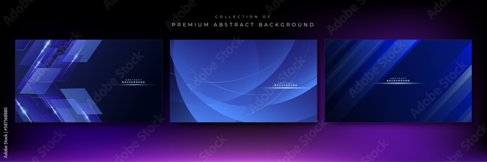Vector gradient dynamic blue lines background Vector gradient dynamic blue lines background