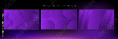 Vector abstract purple geometric shapes background