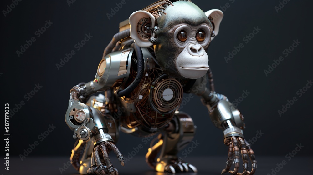 crazy monkeys, Generative AI. crazy monkeys, Generative AI.