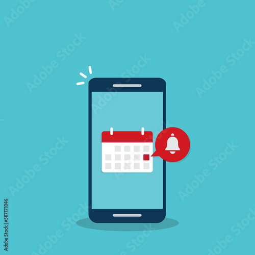 Calendar deadline or event reminder notification on mobile phone Free Download Calendar deadline or event reminder notification on mobile phone - GFXLoad