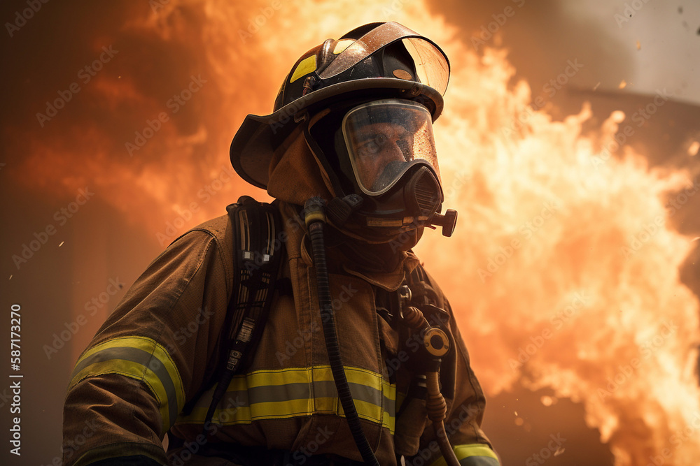 generative AI. Heroes of the Flames: Realistic Firefighters Battling Raging Inferno generative AI. Heroes of the Flames: Realistic Firefighters Battling Raging Inferno