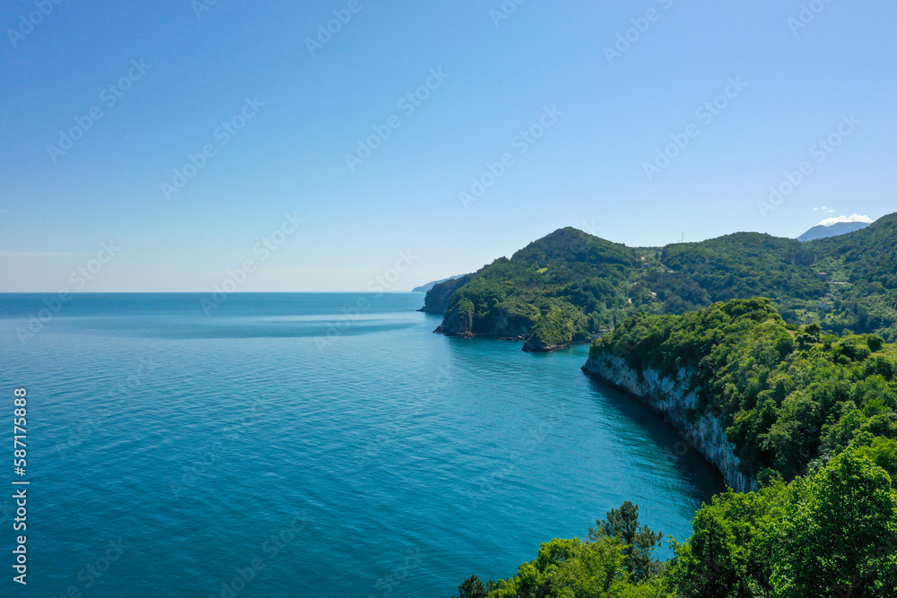 Gideros bay view, Cide, Kastamonu, Turkey, also the most beautiful natural Bay of your Black Sea, dating from the Genoese