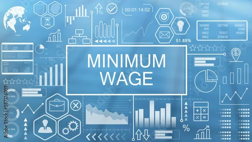 Minimum wage, Hologram Concept Virtual Reality