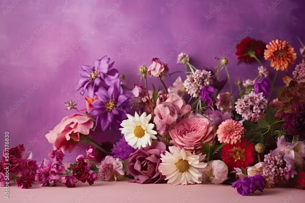 Obraz premium flowers against background