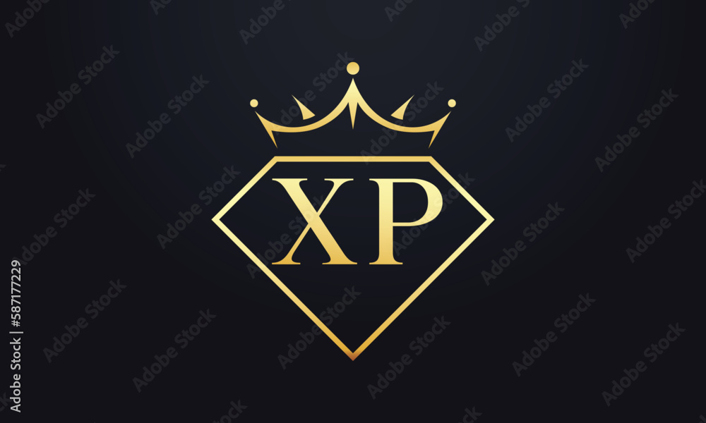 Diamond crown vector. Luxury queen logo for jewelry vector with letters Diamond crown vector. Luxury queen logo for jewelry vector with letters