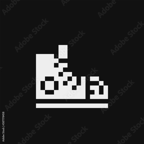 1 bit, 80s, abstract, art, assets, athletic, cartoon, clothing, design, embroidery, fashion, flat, foot, footwear, game, graphic, icon, illustration, isolated, items, knitted, logo, modern, mosaic, ol