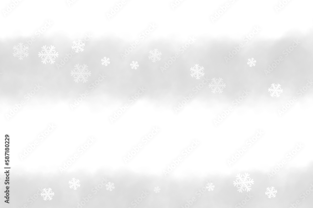 雪の結晶の横長トーン素材(透過) 雪の結晶の横長トーン素材(透過)