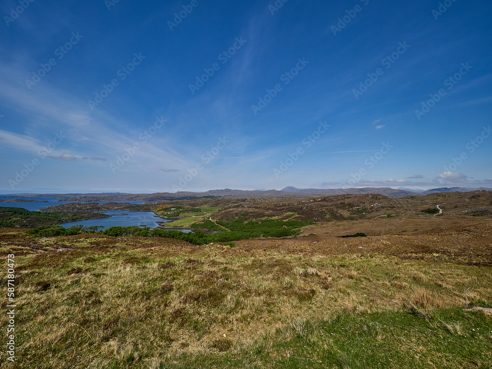 Fototapeta premium landscape of the northern highlands in Scotland.