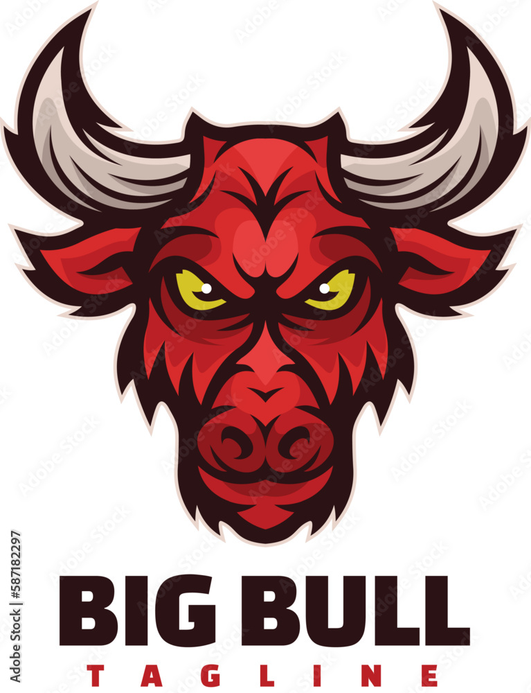 bull mascot logo