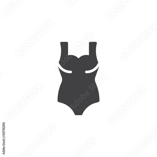 Female swimsuit vector icon