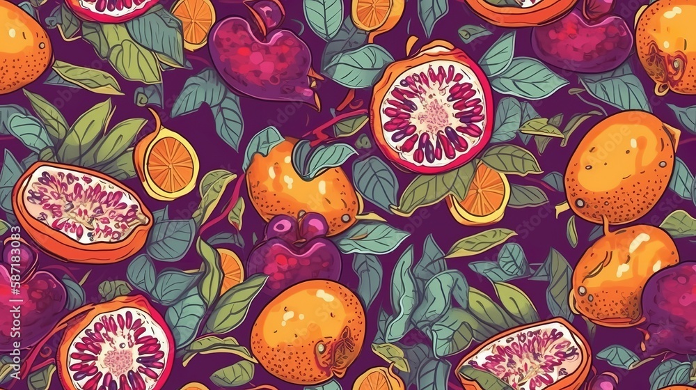 Passionfruit Pattern Passionfruit Pattern
