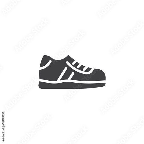Sneakers shoes vector icon