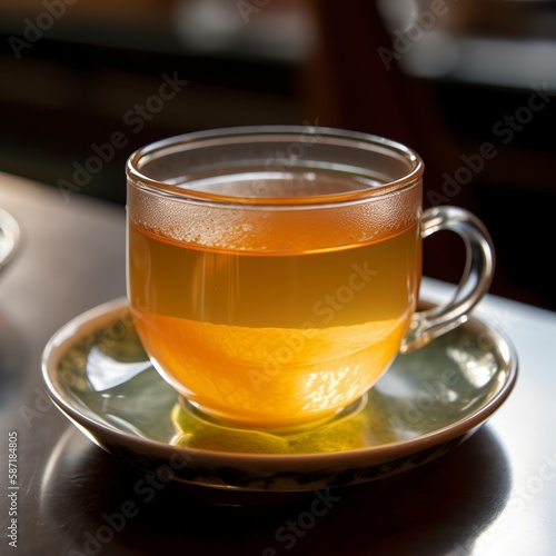 cup of tea with lemon.