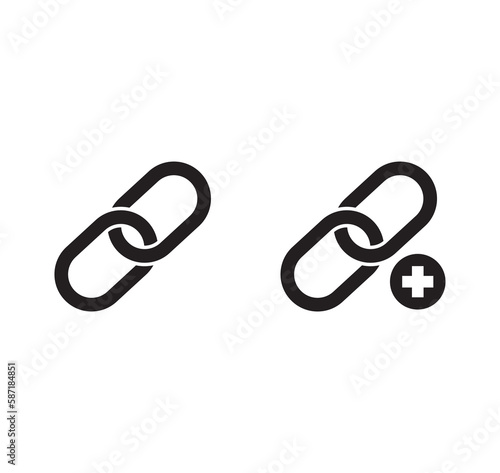 Link icon set. Set of link icon.