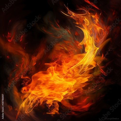 fire flames background.