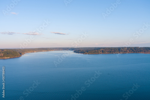 Annas Bay on the Puget Sound at sunset