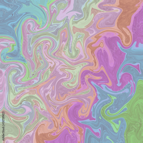 Colorful abstract background with a swirly paint.