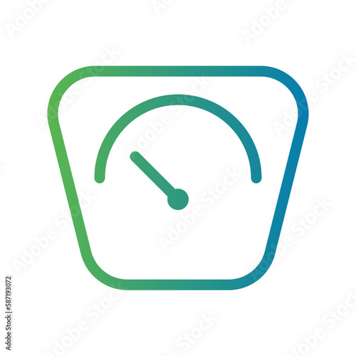 Line Gradient Icon dashboard,velocity,webpage,speedometer,internet