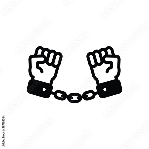 Black solid icon for bind 