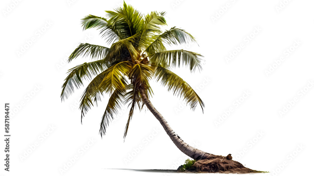 coconut tree PNG. coconut tree isolated on blank background PNG Stock
