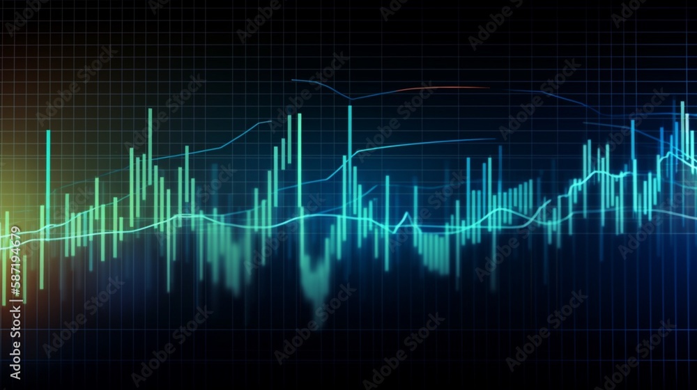 Abstract Background chart stock market GenerativeAI