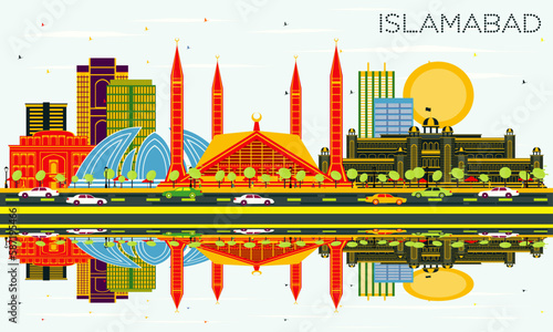 ISLAMABAD City in vector Form 