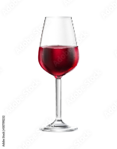 Realistic Wine Glass