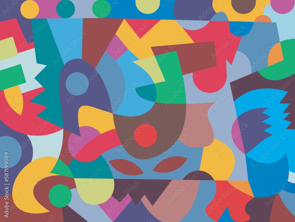 Fototapeta premium abstract colorful background with circles