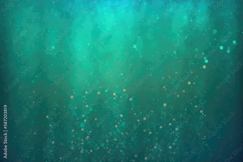 Teal Background With Gradient And Shimmering Shimmer. Generative AI